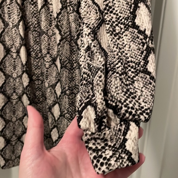 Snakeskin Pattern Babydoll Dress - Picture 3 of 5